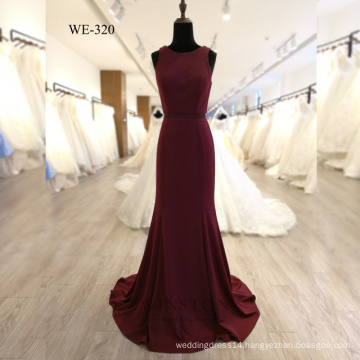 Red 2018 Women Fashion Chiffon Evening Dress